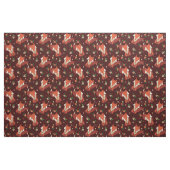 Retro Waldfuchs-und -Blumen-Muster Stoff (Fat Quarter (45,7 x 55,9 cm))