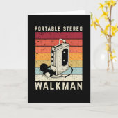 Retro Walkman Music Karte (Gelbe Blume)