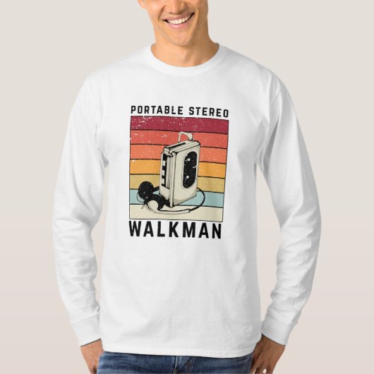 Retro Walkman Music T-Shirt (Vorderseite)