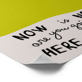 Retro-Wall-Art, Zitat-Kunstdruck, Retro-Farbdruck Poster (Ecke)