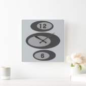 Retro Wall Clock - Changeable Background Color! Quadratische Wanduhr (Zuhause)