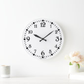 Retro Wall Clock für alte Schreibmaschine Große Wanduhr (Zuhause)