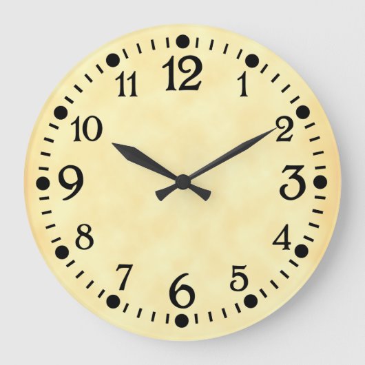 Retro Wall Clock für alte Schreibmaschine Große Wanduhr (Vorderseite)