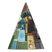 Retro Wall-Hung: Design Vintager Lautsprecher Partyhütchen (Rückseite)