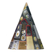 Retro Wall-Hung: Design Vintager Lautsprecher Partyhütchen (Links)