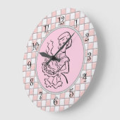 Retro-Wall-Uhren der 1950er Jahre Große Wanduhr (Winkel)