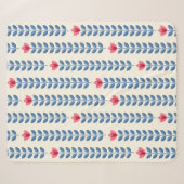 Retro wallpaper - floral pattern with abstract sca sherpadecke (Vorderseite (Horizontal))