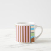 Retro Wallpaper Patchwork Espresso Tasse (Rechts)