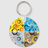 Retro Wallpaper Vibranity Artistic Schlüsselanhäng Schlüsselanhänger (Rückseite)