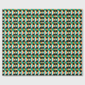 Retro-Wallpaper: Vintage-Design Geschenkpapier (Flach)