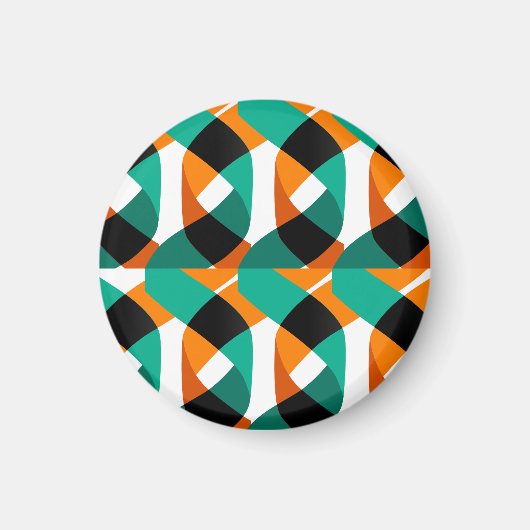 Retro-Wallpaper: Vintage-Design Magnet (Vorne)