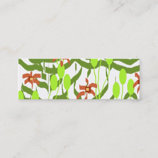 Retro Walpaper Mini Visitenkarte (Vorderseite)