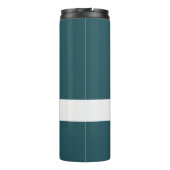 Retro Wandern Camping Landschaft Individuelle Name Thermosbecher (Rückseite)