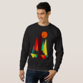 Retro Wandern Ristorante La Lanchetta Sweatshirt (Vorne ganz)