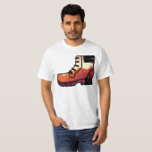 Retro Wanderschuhlandschaft - Wilderness Sonnenunt T-Shirt (Vorne ganz)