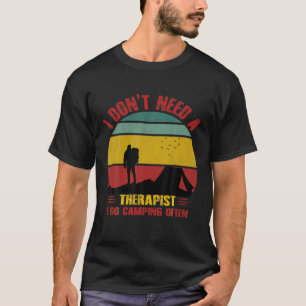 Retro Wandertour auf dem Felsen Retro Sonnenunterg T-Shirt