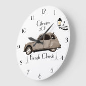 Retro Wanduhr Citroen 2CV (Winkel)