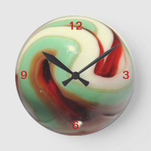 Retro-Wanduhr im Stil der 1950er Jahre Runde Wanduhr