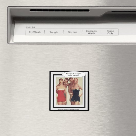 Retro 'Wanker' Magnet (In Situ (Geschirrspüler))