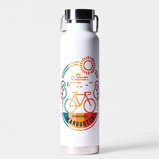 Retro Warburton Radweg. Trinkflasche (Vorne)