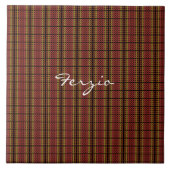 Retro Warm Circles Fliese (Vorderseite)