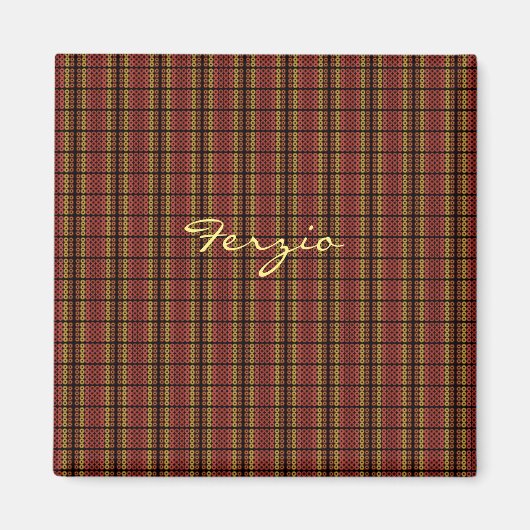 Retro Warm Circles Magnet (Vorne)