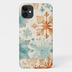 Retro Warme und kühle Ton Schneeflocke Nahtloses M Case-Mate iPhone Hülle