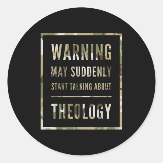 Retro Warning May Suddenly Start Talking About Red Runder Aufkleber (Vorderseite)