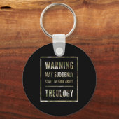 Retro Warning May Suddenly Start Talking About Red Schlüsselanhänger (Vorderseite)