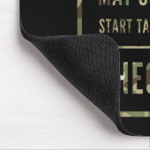 Retro-Warnung Kann Plötzlich Über Rot Reden Mousepad (Ecke)