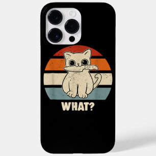 Retro Was Katze Messer Miauen Kätzchen Lustige Kat Case-Mate iPhone 14 Pro Max Hülle