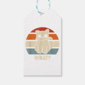 Retro, was Katzenmesser bedeuten, dass Kätzchen Ma Geschenkanhänger (Vorderseite)