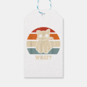 Retro, was Katzenmesser bedeuten, dass Kätzchen Ma Geschenkanhänger (Rückseite)