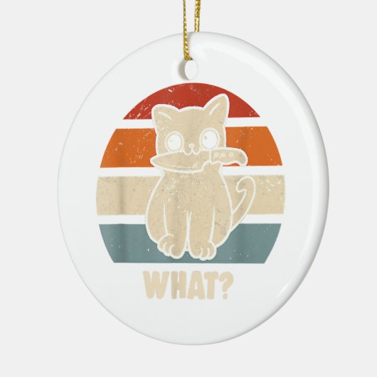 Retro, was Katzenmesser bedeuten, dass Kätzchen Ma Keramik Ornament (Links)