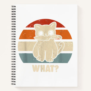 Retro, was Katzenmesser bedeuten, dass Kätzchen Ma Notizblock