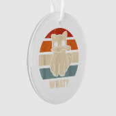 Retro, was Katzenmesser bedeuten, dass Kätzchen Ma Ornament (Vorderseite)