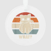 Retro, was Katzenmesser bedeuten, dass Kätzchen Ma Ornament (Rückseite)