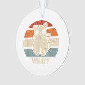 Retro, was Katzenmesser bedeuten, dass Kätzchen Ma Ornament (Vorderseite)