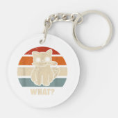 Retro, was Katzenmesser bedeuten, dass Kätzchen Ma Schlüsselanhänger (Rückseite)