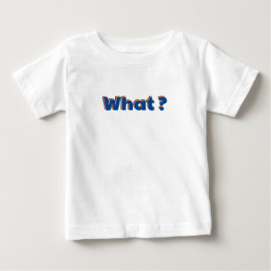 Retro WAS Typografie Baby T-shirt