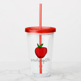 Retro Washington Apple Acryltrinkbecher