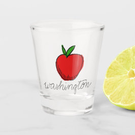 Retro Washington Apple Souvenir Schuss Glas