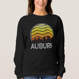 Retro Washington Auburn Besucher Skyline Vintage U Sweatshirt