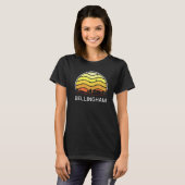 Retro Washington Bellingham Visitors Skyline Vinta T-Shirt (Vorne ganz)