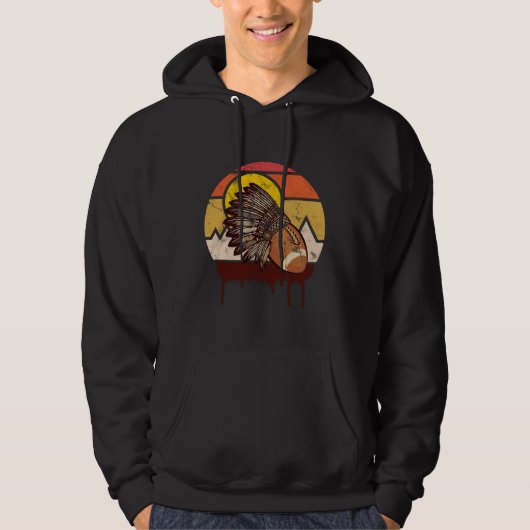 Retro Washington Football Fan Hoodie (Vorderseite)