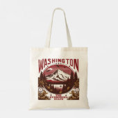 Retro Washington Tragetasche (Rückseite)