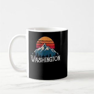 Retro Washington WN Berge State Outdoor Kaffeetasse