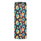 Retro-Wasserflasche, isoliert Thermosbecher (Rückseite)