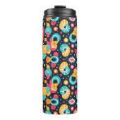 Retro-Wasserflasche, isoliert Thermosbecher (Vorderseite)