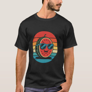 Retro Wassermelone Neuheit Spaß für Männer Frauen T-Shirt